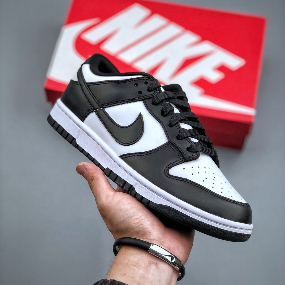 Nike Dunk Low Retro White Black Panda Women Size 6.5 - Picture 7 of 9